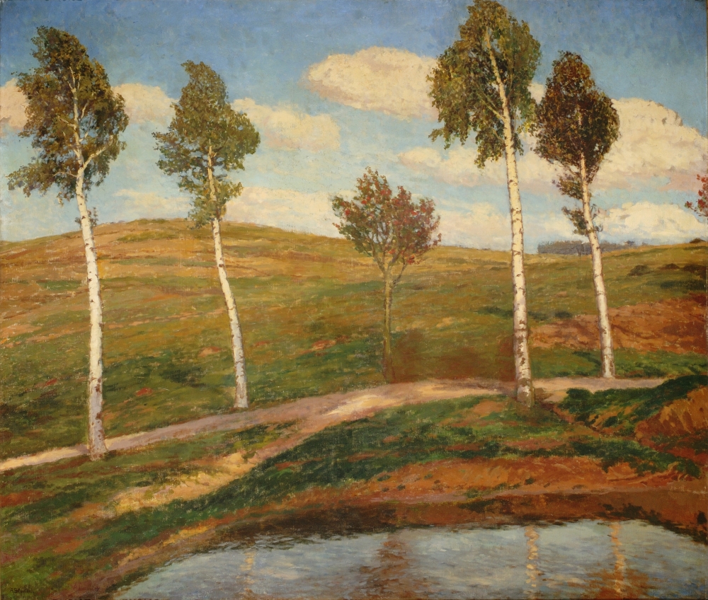Antonín Slavíček, Silnice Krajina z Kameniček, 1903–04, ZČG Antonín Slavíček, Silnice Krajina z Kameniček, 1903–04, ZČG