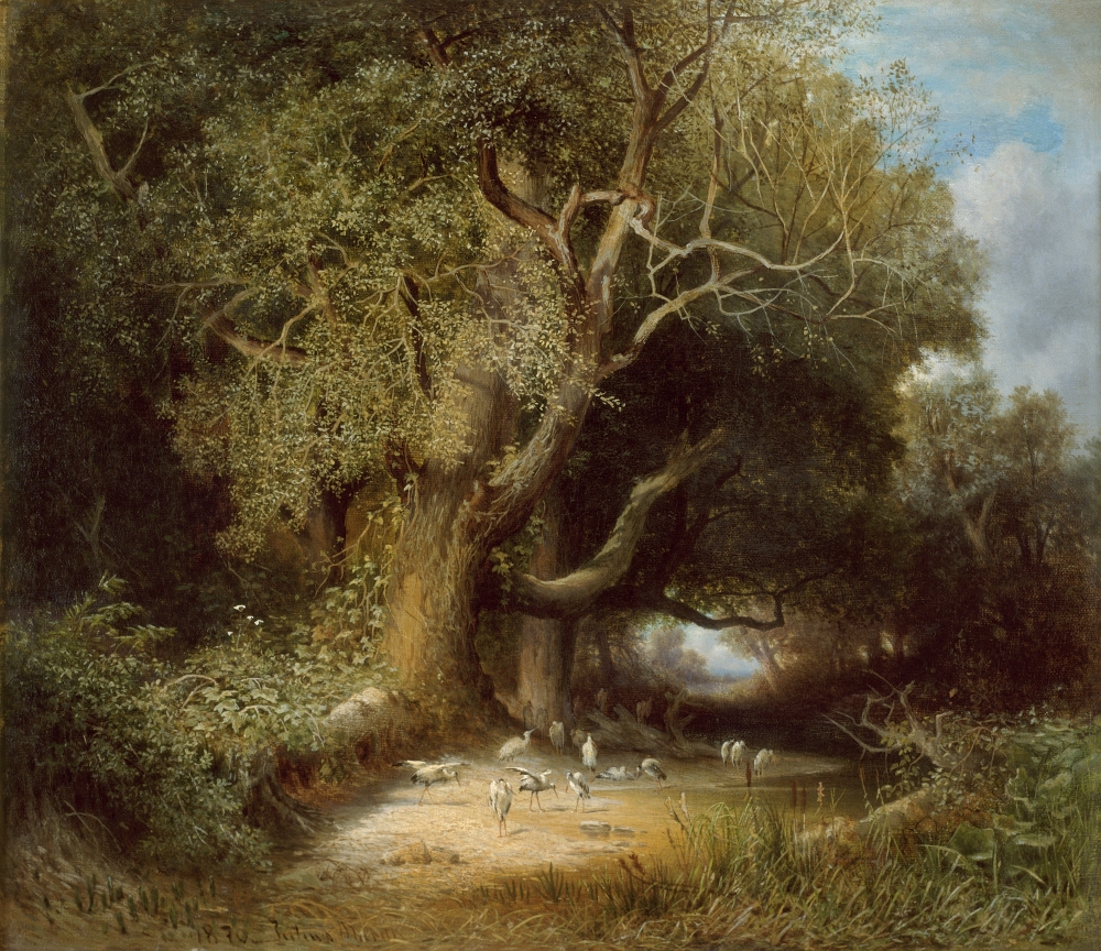 Julius Mařák, Čapí sněm, 1870, Západočeská galerie v Plzni Julius Mařák, Čapí sněm, 1870, Západočeská galerie v Plzni