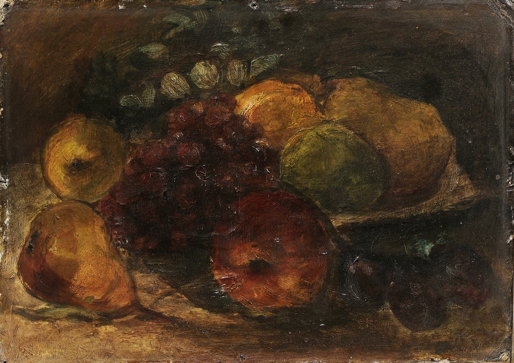 Karel Purkyně, Zátiší s ovocem, kolem 1858, ZČG Karel Purkyně, Zátiší s ovocem, kolem 1858, ZČG