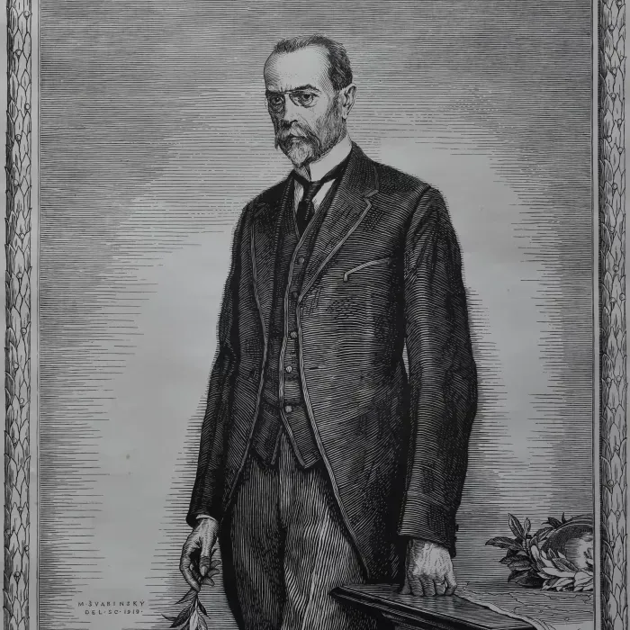 Max Švabinský, Portrét T.G. Masaryka, 1919, ZČG